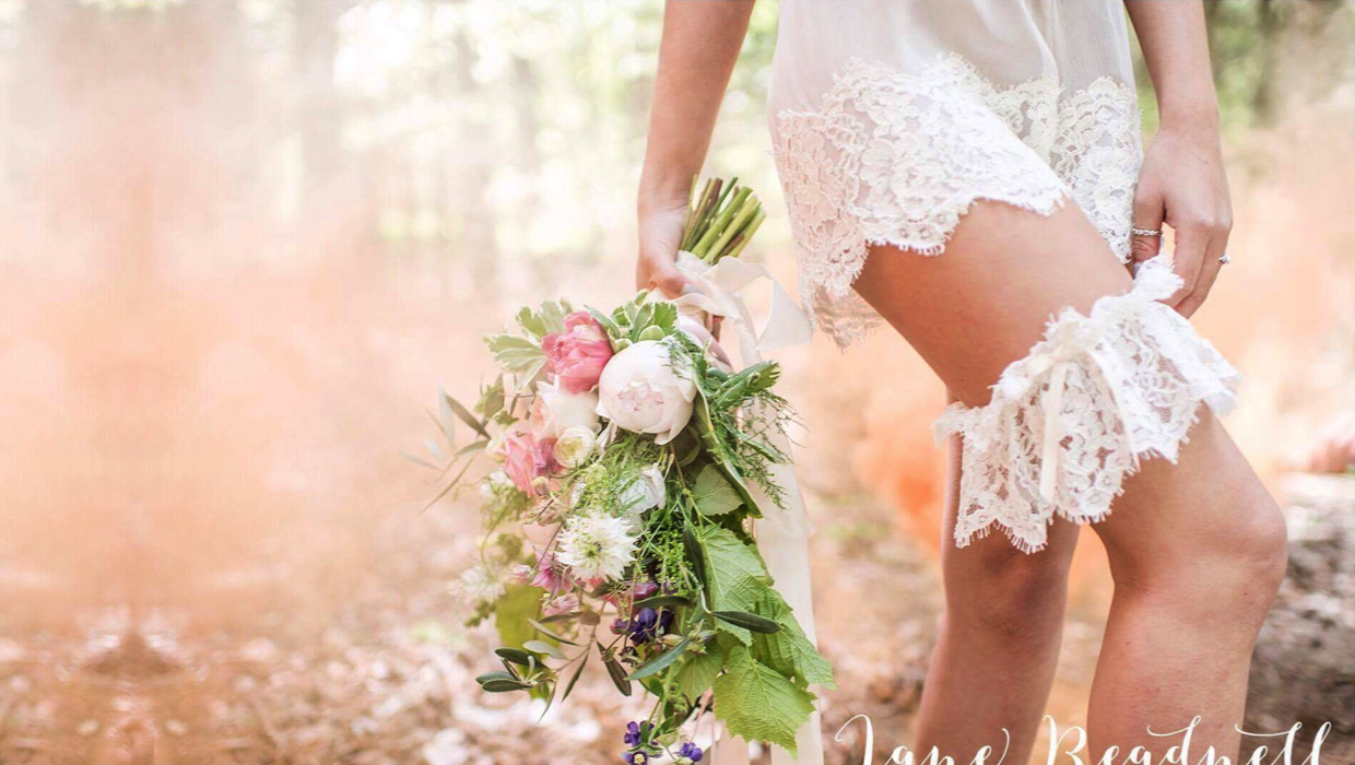Wedding lingerie and garters made in UK & delivered free