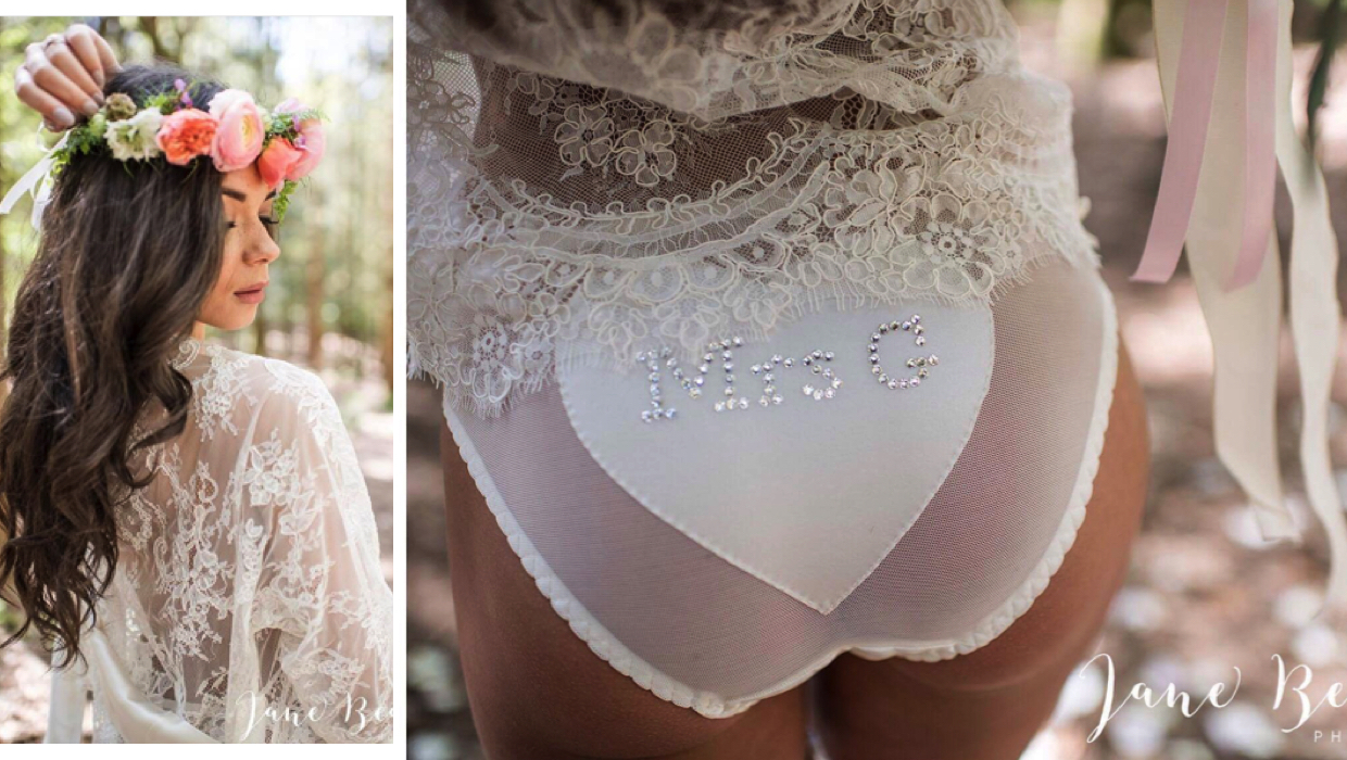 Wedding lingerie and garters made in UK & delivered free